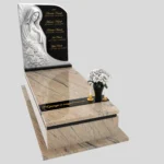 Nagrobek pojedynczy z rzeźbą Matki Boskiej z marmuru CK 186 zdjęcie 41