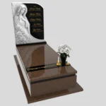 Nagrobek pojedynczy z rzeźbą Matki Boskiej z marmuru CK 186 zdjęcie 42