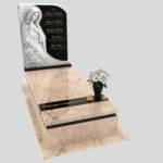 Nagrobek pojedynczy z rzeźbą Matki Boskiej z marmuru CK 186 zdjęcie 43