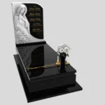 Nagrobek pojedynczy z rzeźbą Matki Boskiej z marmuru CK 186 zdjęcie 44