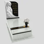 Nagrobek pojedynczy z rzeźbą Matki Boskiej z marmuru CK 186 zdjęcie 46