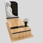 Nagrobek pojedynczy z rzeźbą Matki Boskiej z marmuru CK 186 zdjęcie 47