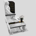 Nagrobek pojedynczy z rzeźbą Matki Boskiej z marmuru CK 186 zdjęcie 48