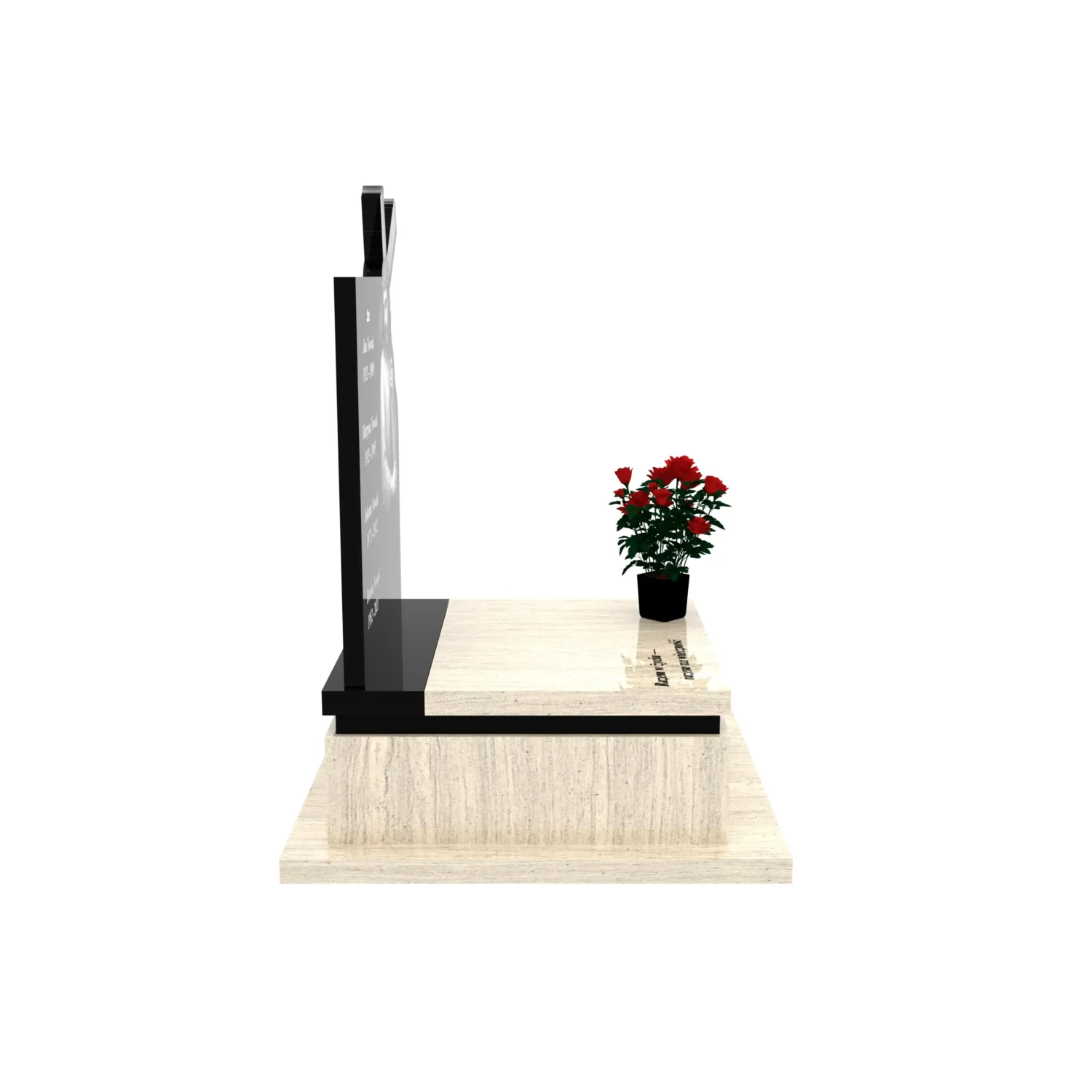 nagrobek urnowy z grawerem Jezusa U 133+360 – photo №9