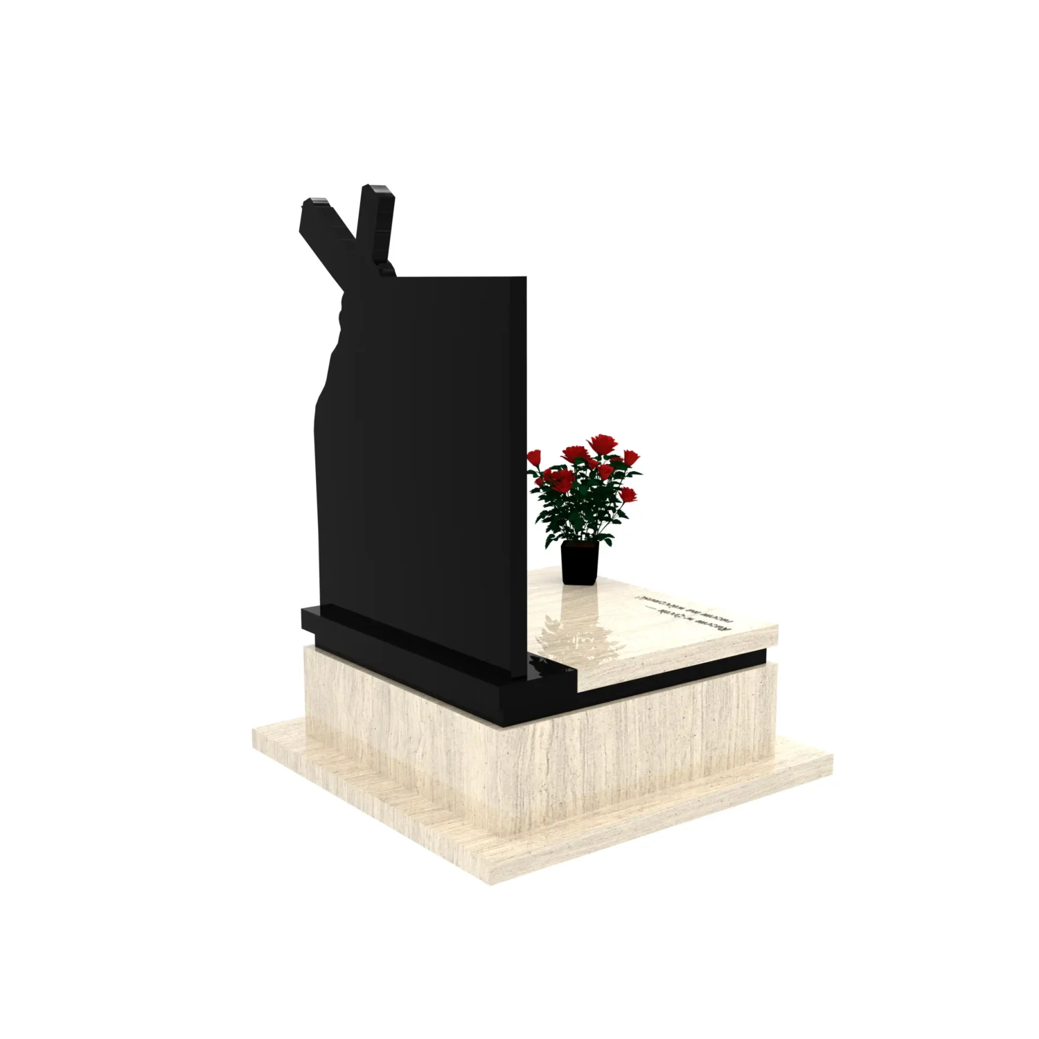 nagrobek urnowy z grawerem Jezusa U 133+360 – photo №8