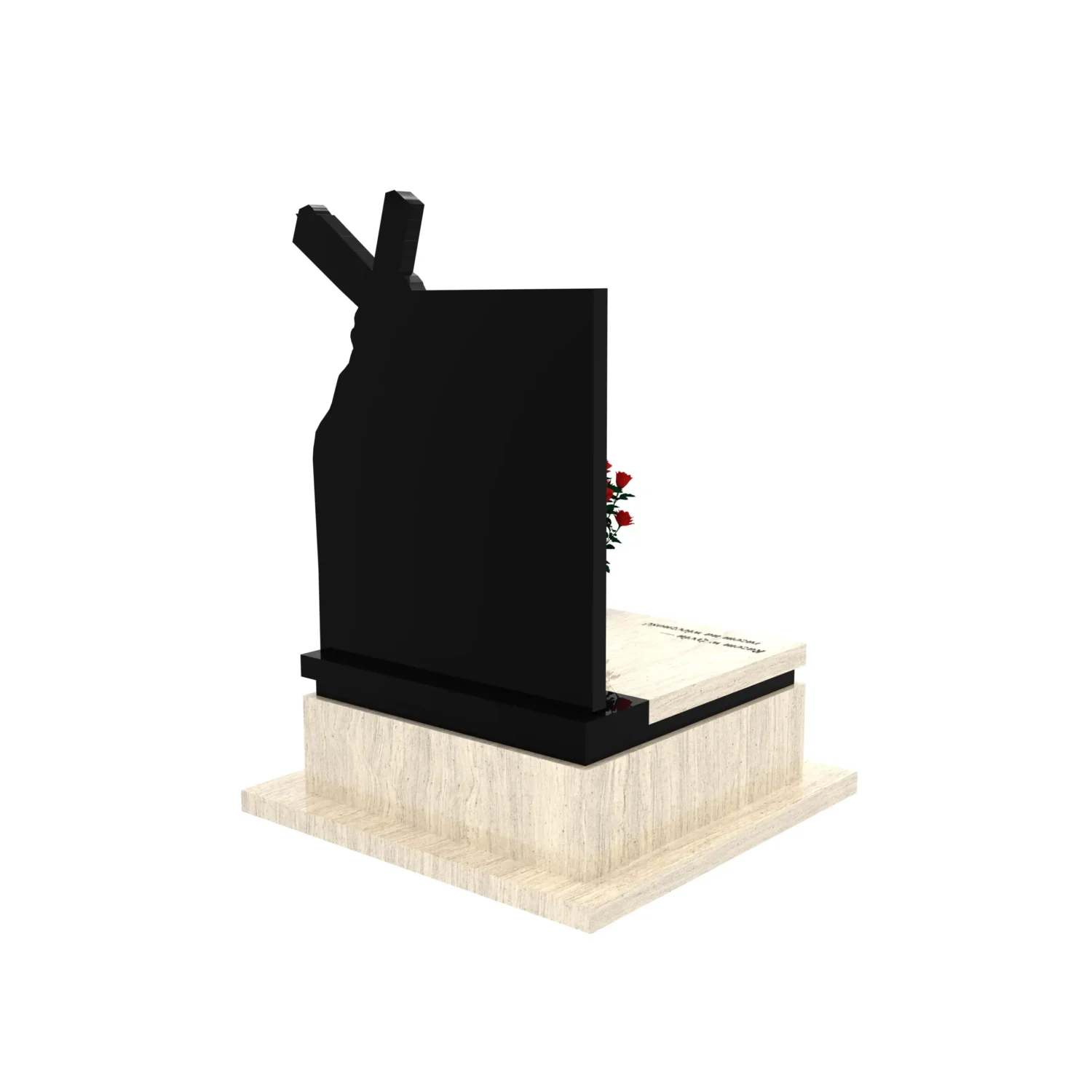 nagrobek urnowy z grawerem Jezusa U 133+360 – photo №7