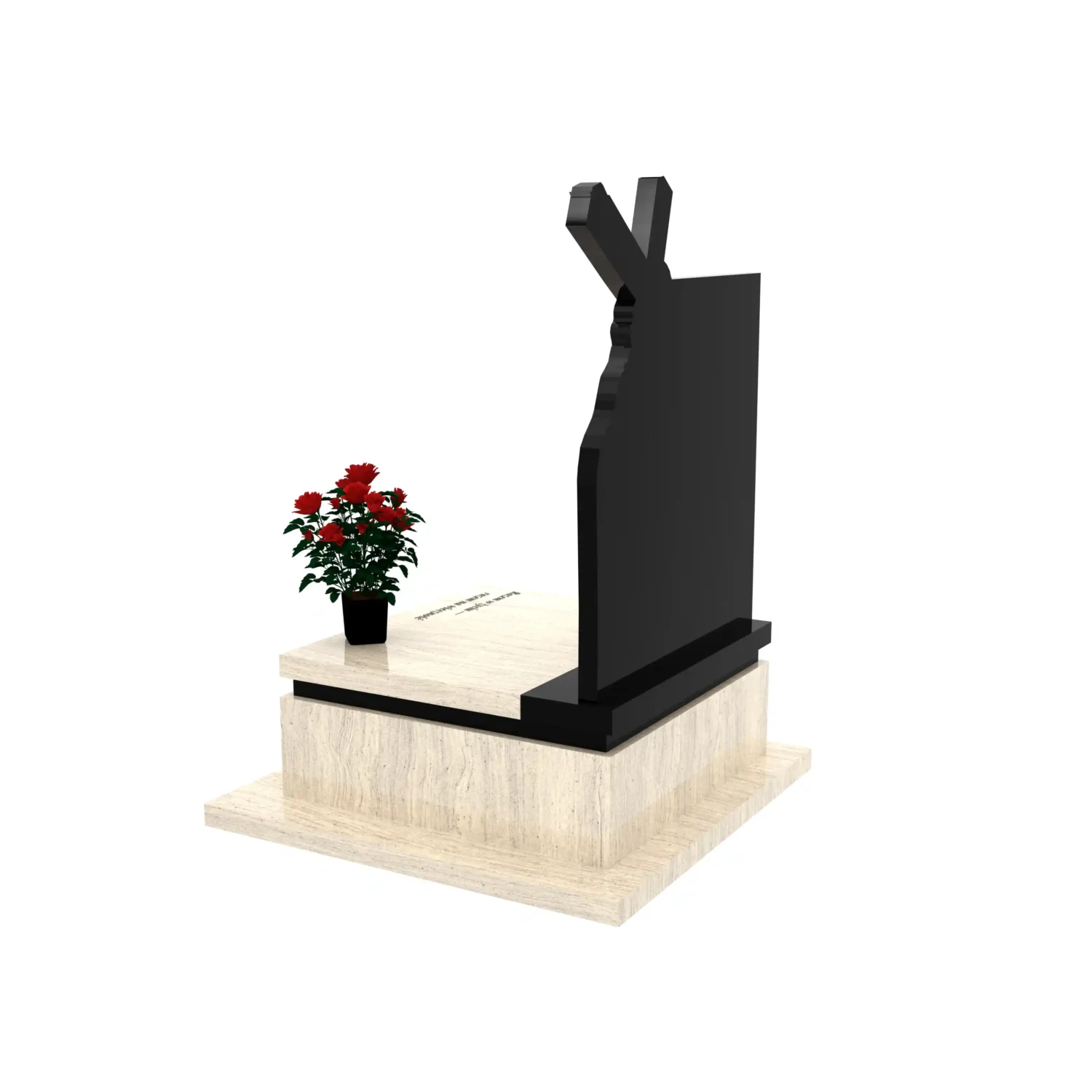 nagrobek urnowy z grawerem Jezusa U 133+360 – photo №4