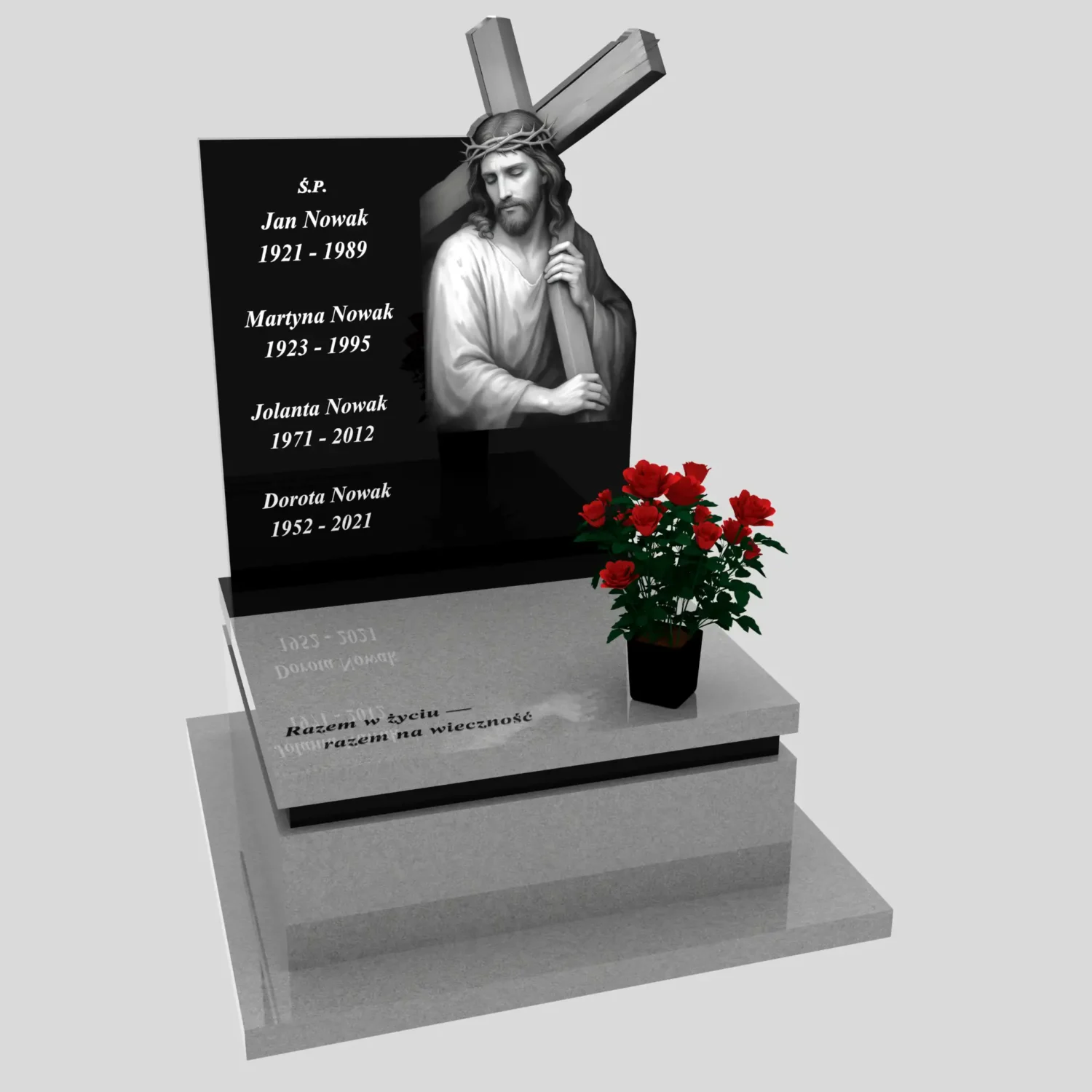 nagrobek urnowy z grawerem Jezusa U 133 zdjęcie 86