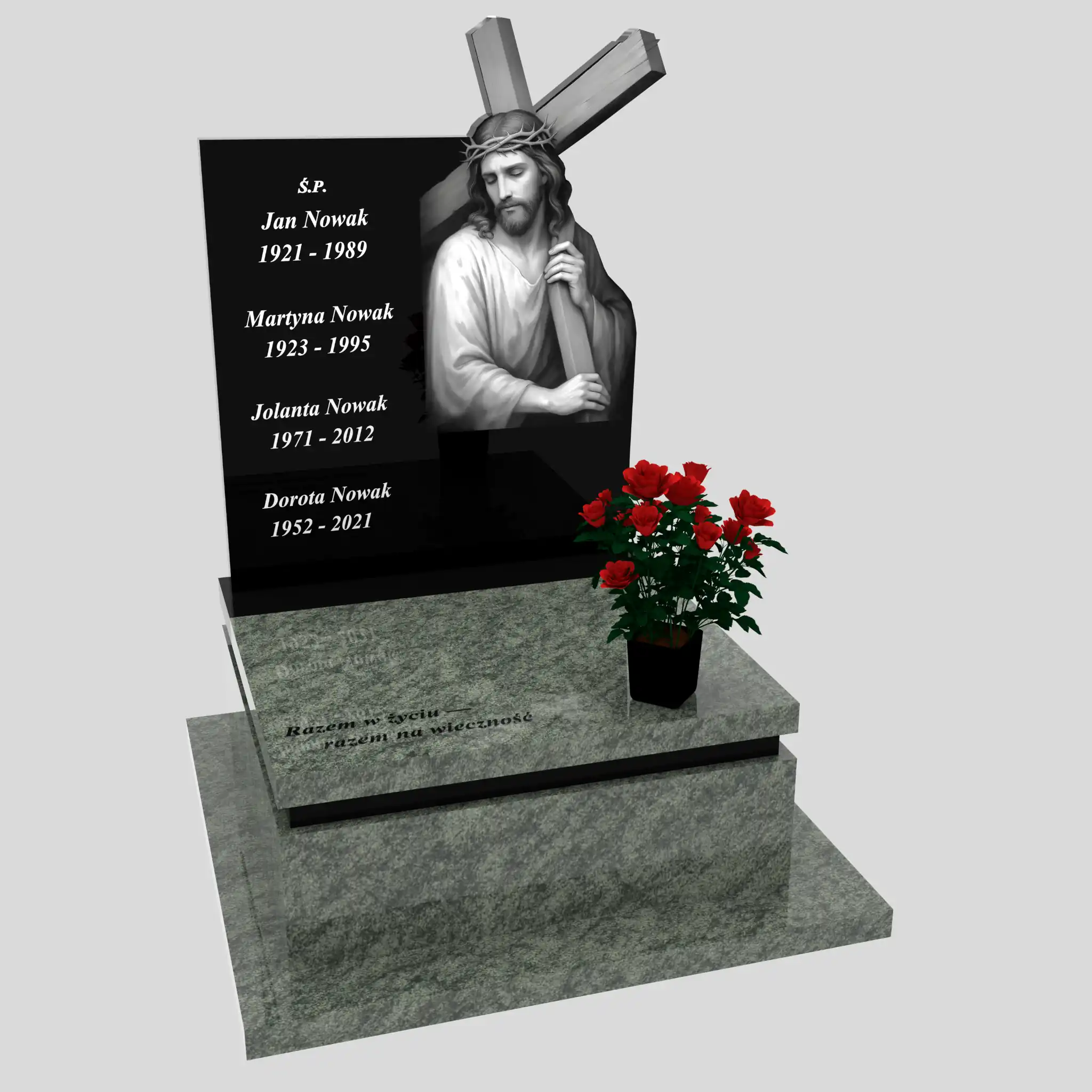 nagrobek urnowy z grawerem Jezusa U 133 zdjęcie 85