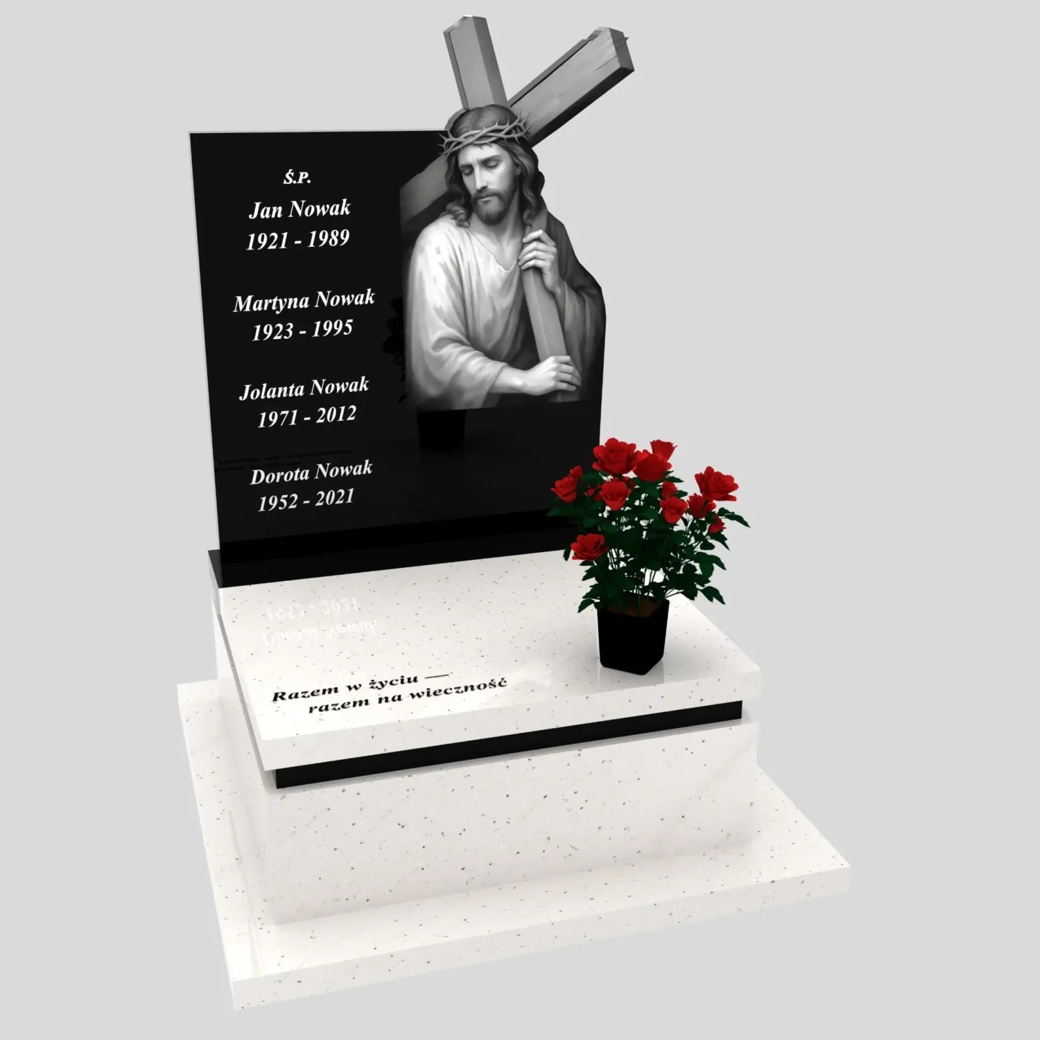 nagrobek urnowy z grawerem Jezusa U 133 zdjęcie 82