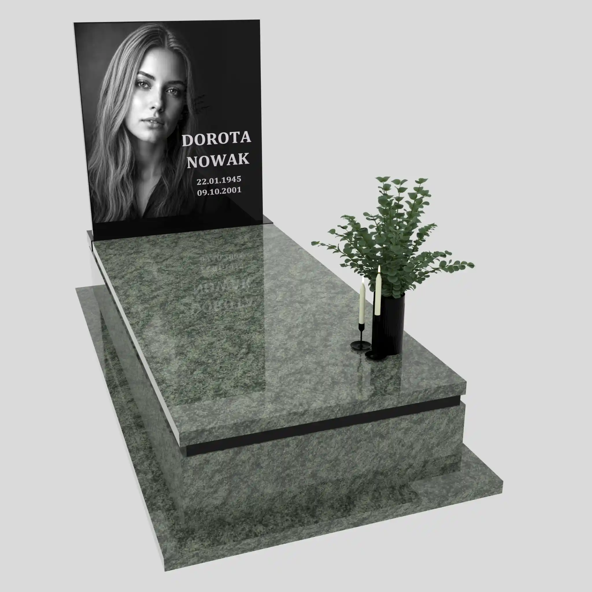 Nagrobek pojedynczy z grawerem portretu K 203 zdjęcie 86