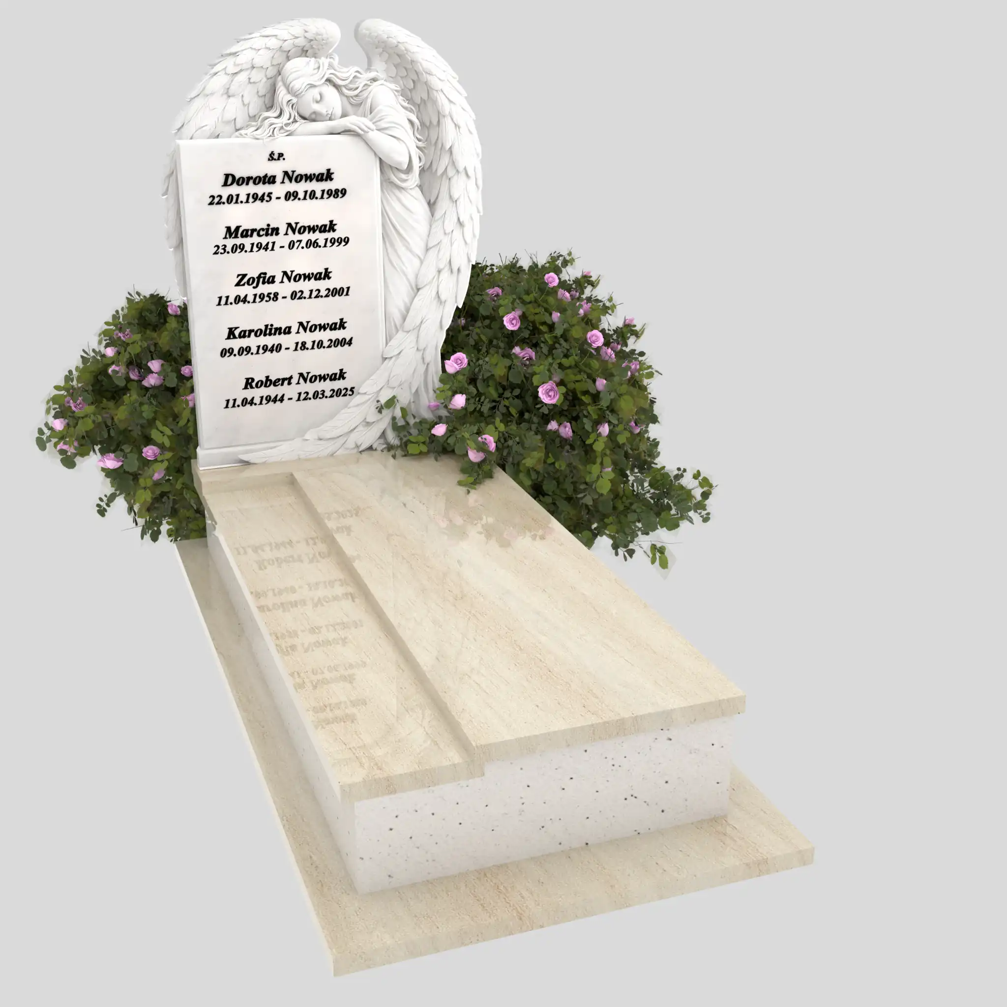 Nagrobek pojedynczy z rzeźbą anioła CK 187 zdjęcie 94