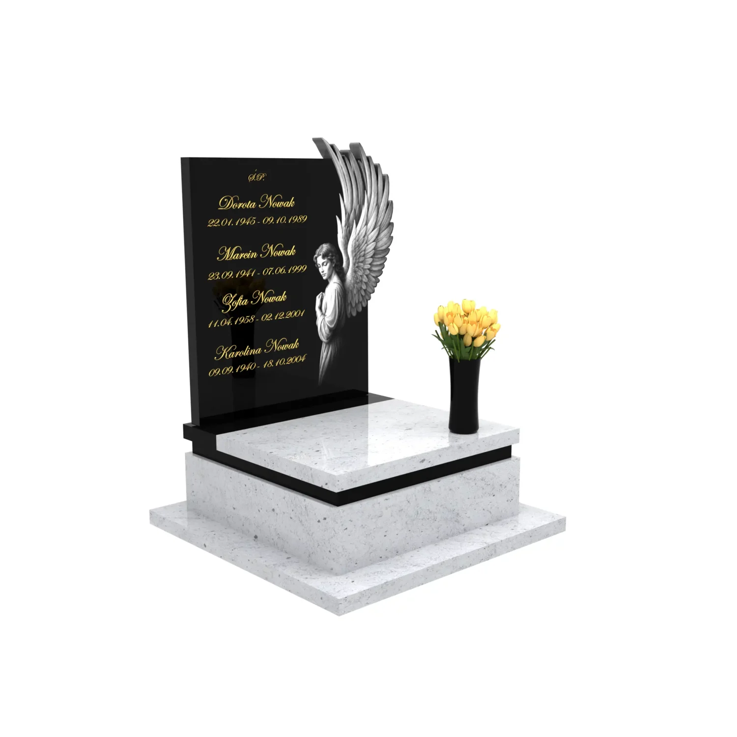 Nagrobek urnowy z grawerem anioła U 137+360 – photo №11