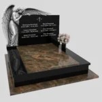 Nagrobek podwójny z grawerem anioła KD 79 zdjęcie 35