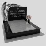 Nagrobek podwójny z grawerem anioła KD 79 zdjęcie 44