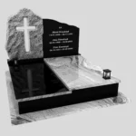 Nagrobek podwójny z rzeźbą krzyża CK 194 zdjęcie 48