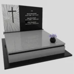 Nagrobek podwójny z rzeźbą oraz krzyżem KD 80 zdjęcie 45