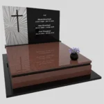Nagrobek podwójny z rzeźbą oraz krzyżem KD 80 zdjęcie 40