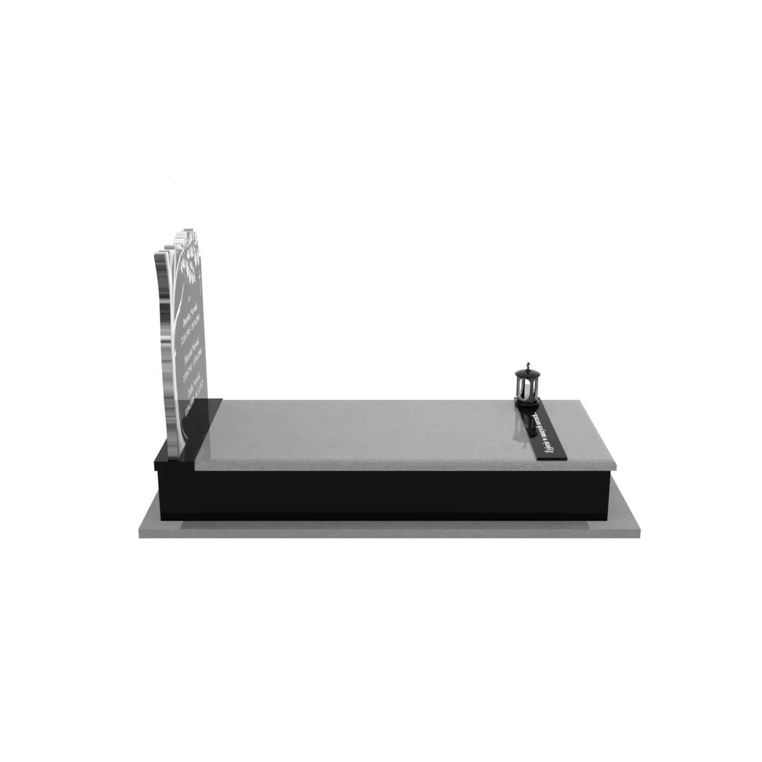Nagrobek pojedynczy z grawerem drzewa K 206+360 – photo №9