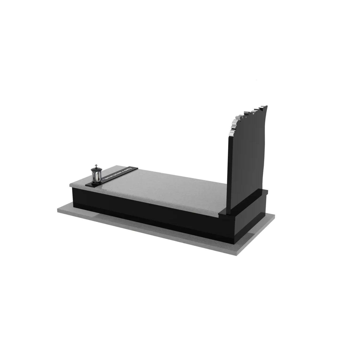 Nagrobek pojedynczy z grawerem drzewa K 206+360 – photo №4