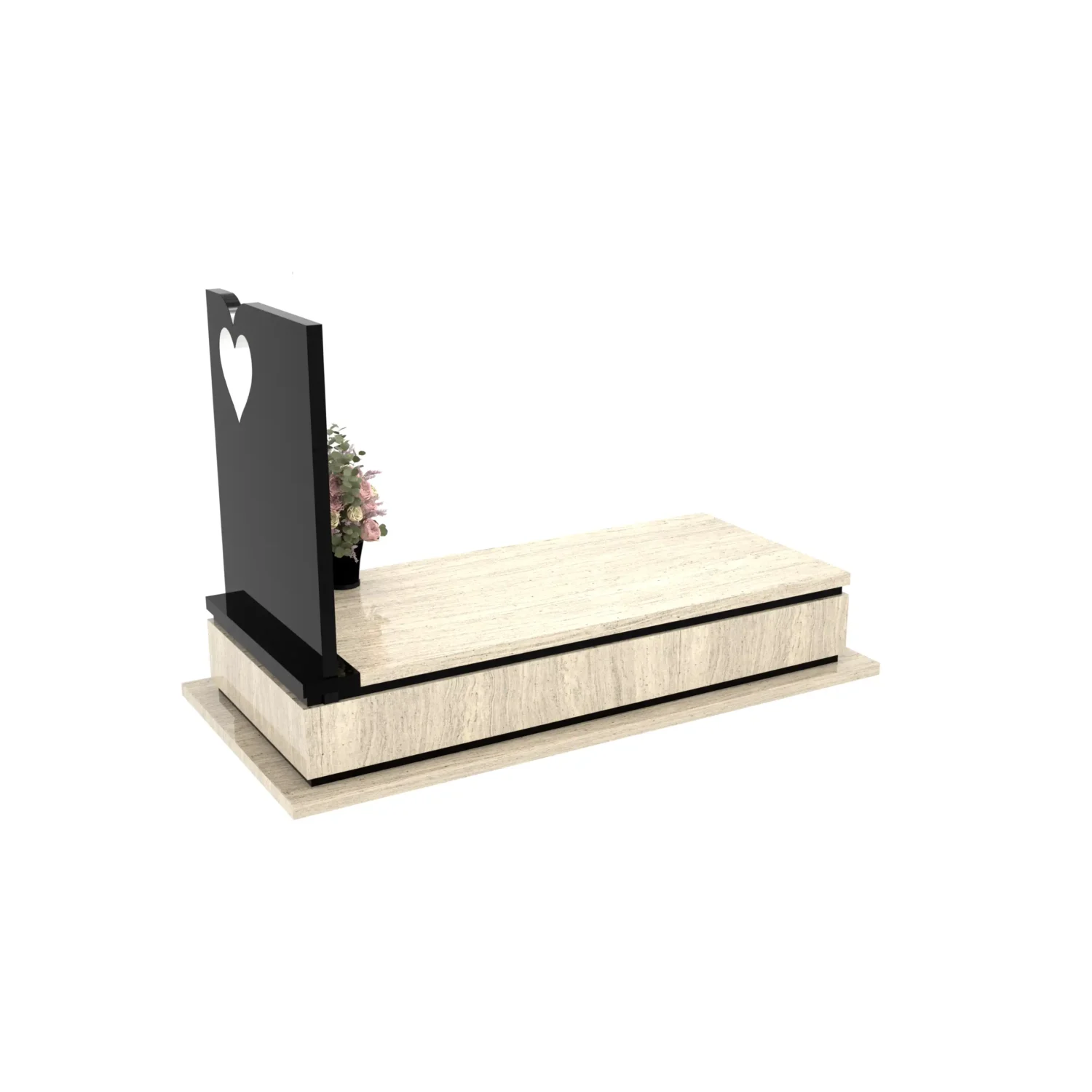 Nagrobek pojedynczy z sercem K 205+360 – photo №8