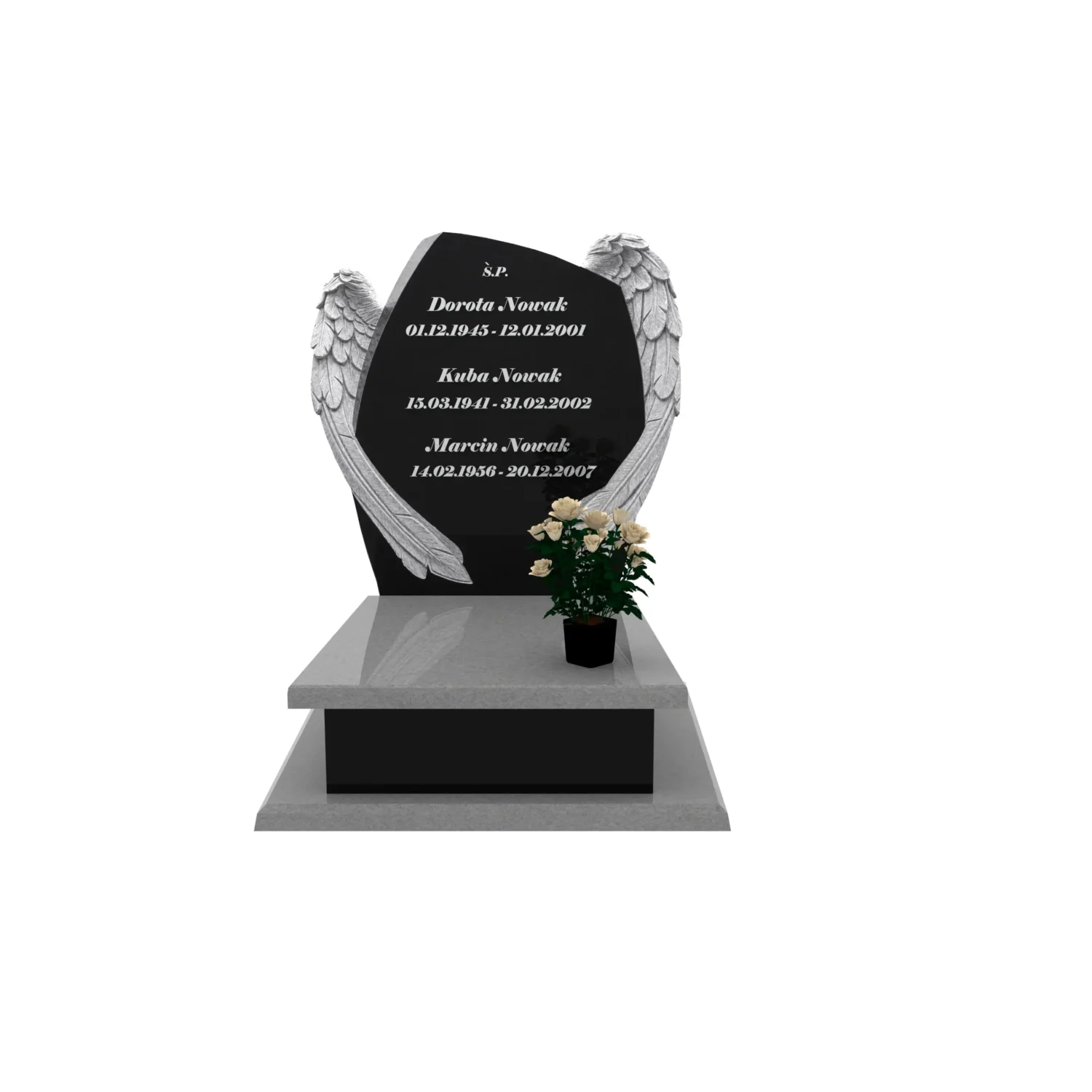 Nagrobek urnowy z rzeźbą skrzydeł U 139+360 – photo №12