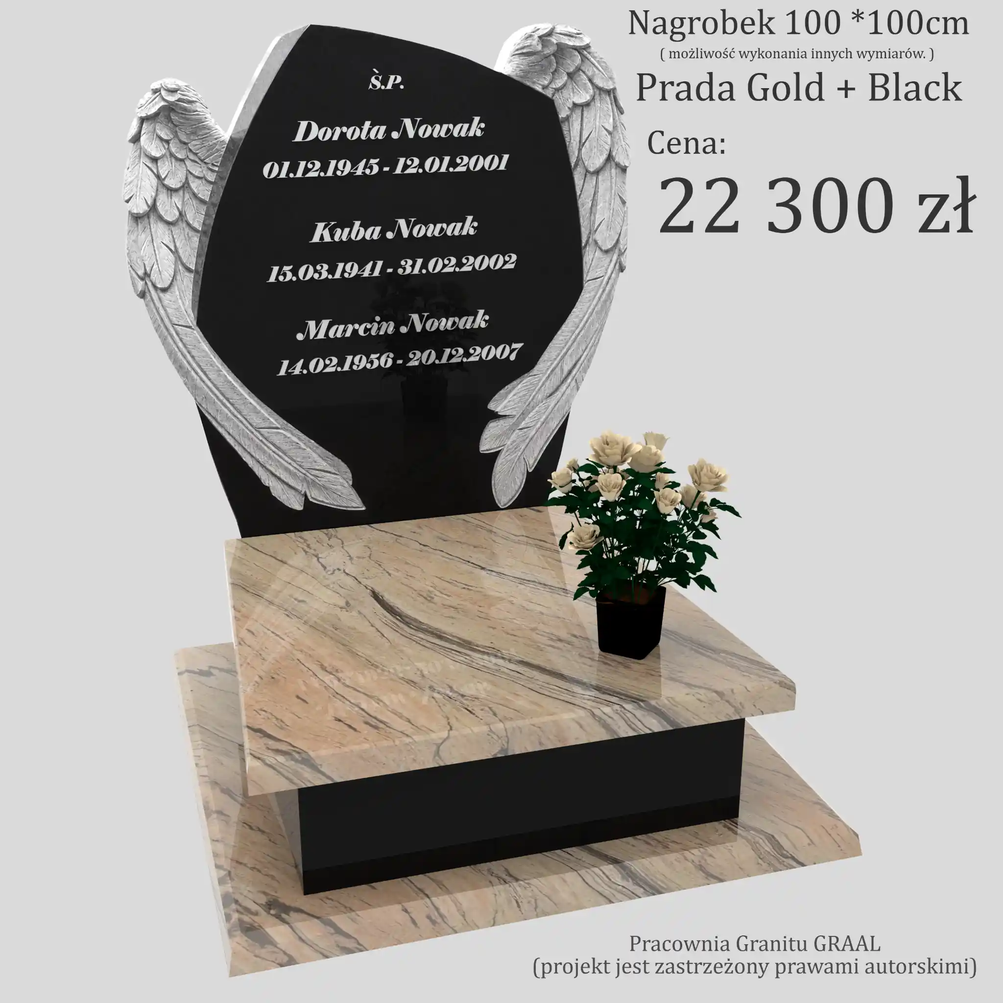 Nagrobek urnowy z rzeźbą skrzydeł U 139 zdjęcie 33