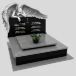 Nagrobek podwójny z grawerem anioła KD 83 zdjęcie 43