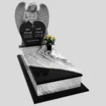 Nagrobek pojedynczy z rzeźbą anioła i sercem CK 198 zdjęcie 48