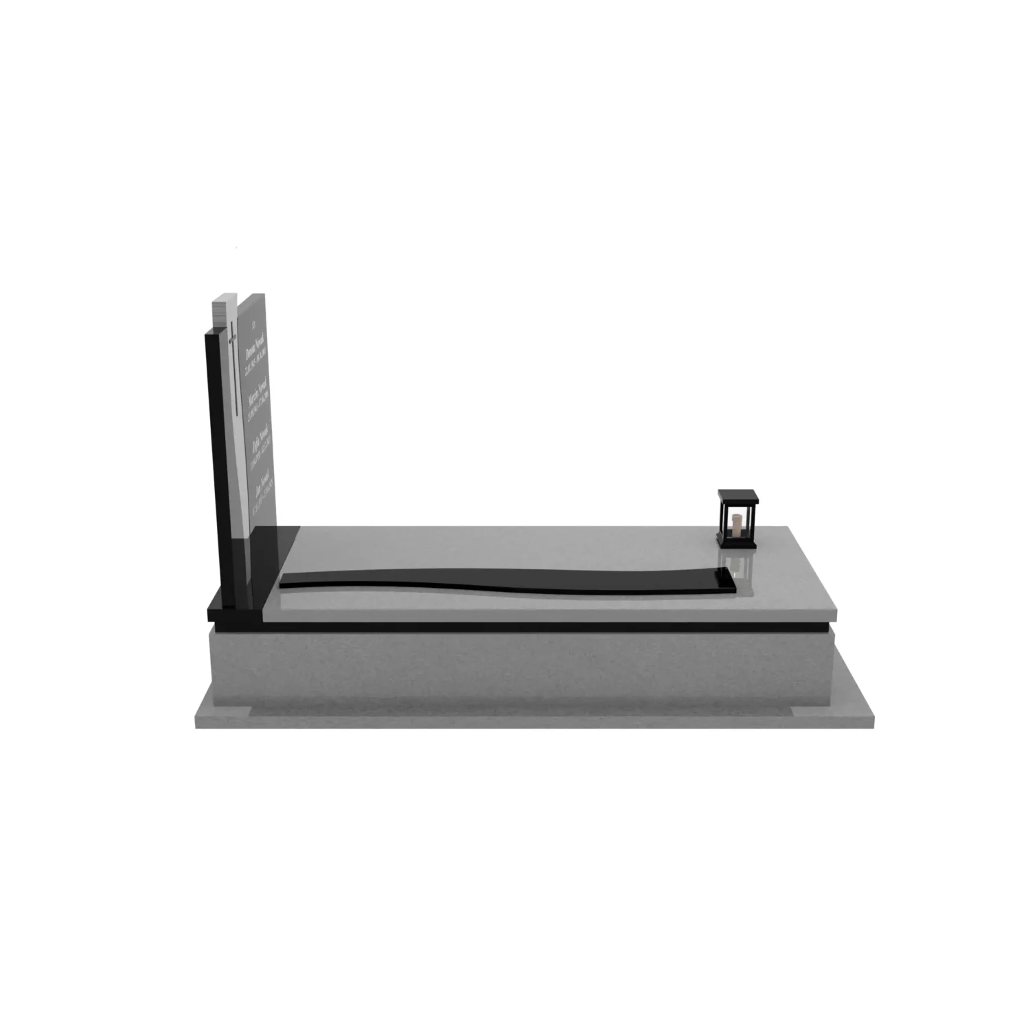 Nagrobek pojedynczy z lampionem K 215+360 – photo №9