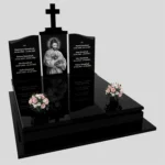Nagrobek podwójny z grawerem Jezusa KD 85 zdjęcie 41