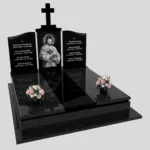 Nagrobek podwójny z grawerem Jezusa KD 85 zdjęcie 36