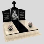 Nagrobek podwójny z grawerem Jezusa KD 85 zdjęcie 43