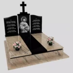 Nagrobek podwójny z grawerem Jezusa KD 85 zdjęcie 38
