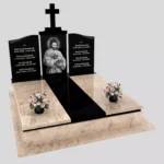 Nagrobek podwójny z grawerem Jezusa KD 85 zdjęcie 39