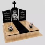 Nagrobek podwójny z grawerem Jezusa KD 85 zdjęcie 47