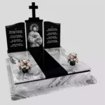 Nagrobek podwójny z grawerem Jezusa KD 85 zdjęcie 48