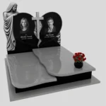 Nagrobek podwójny z grawerem Matki Boskiej i krzyża KD 84 zdjęcie 44