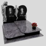 Nagrobek podwójny z grawerem Matki Boskiej i krzyża KD 84 zdjęcie 46