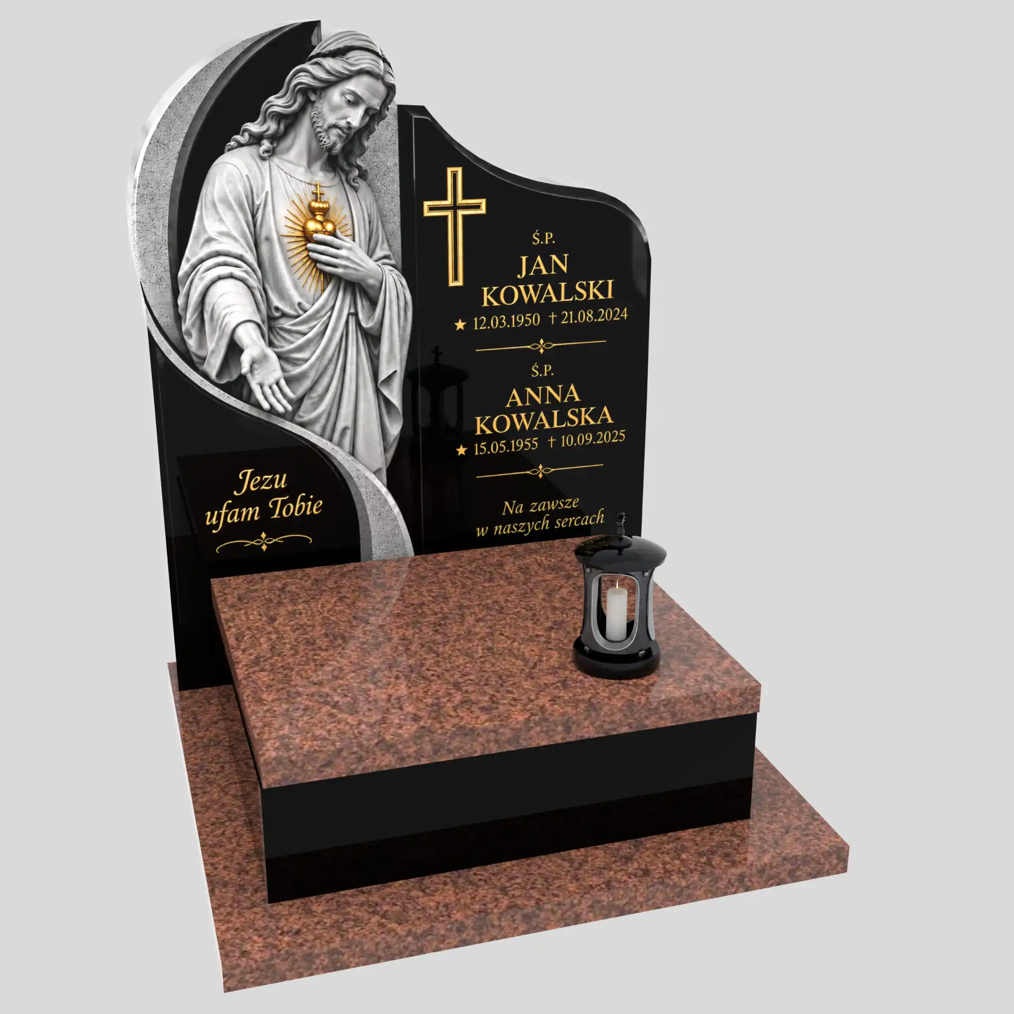 Nagrobek urnowy z rzeźbą Jezusa U 144 zdjęcie 87