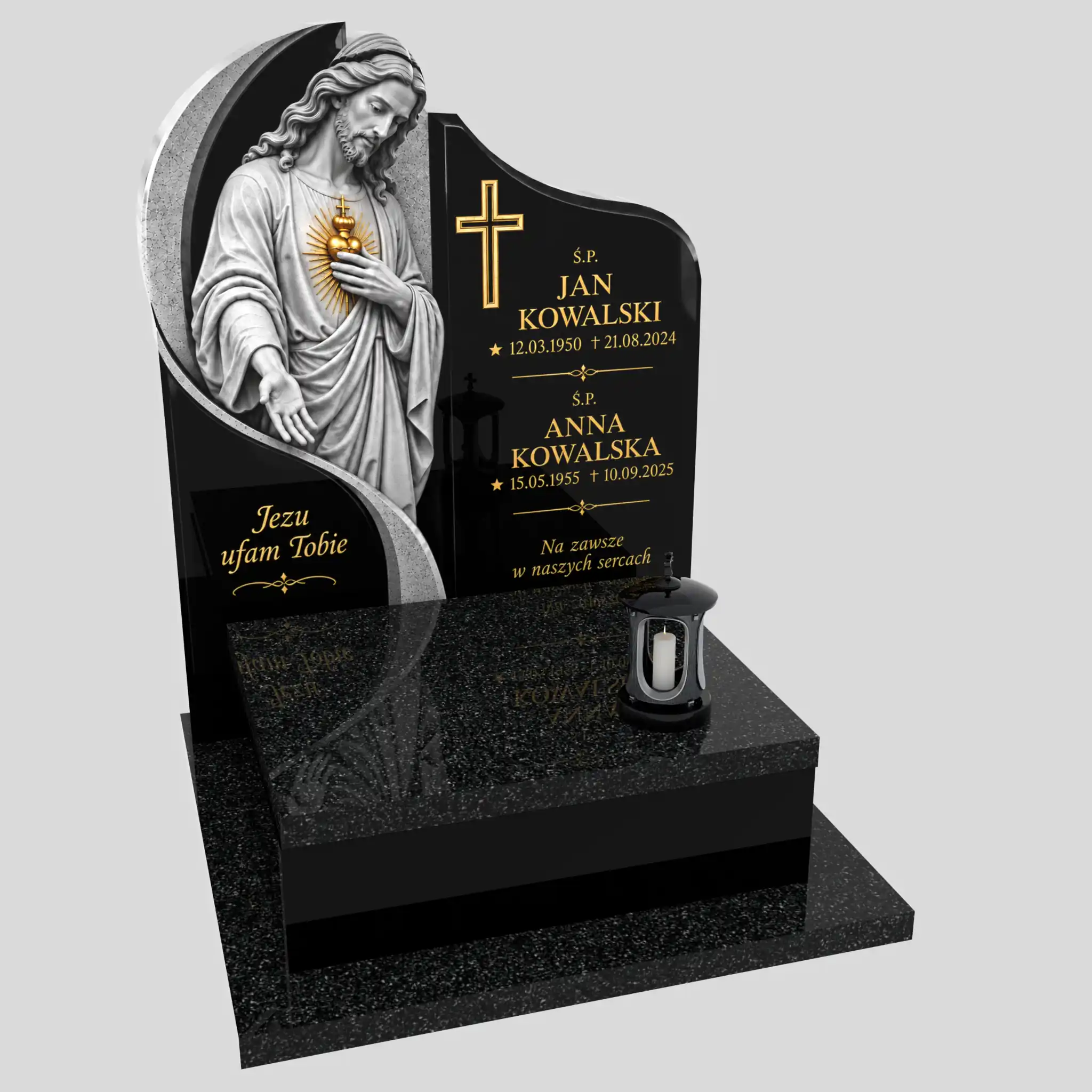 Nagrobek urnowy z rzeźbą Jezusa U 144 zdjęcie 80