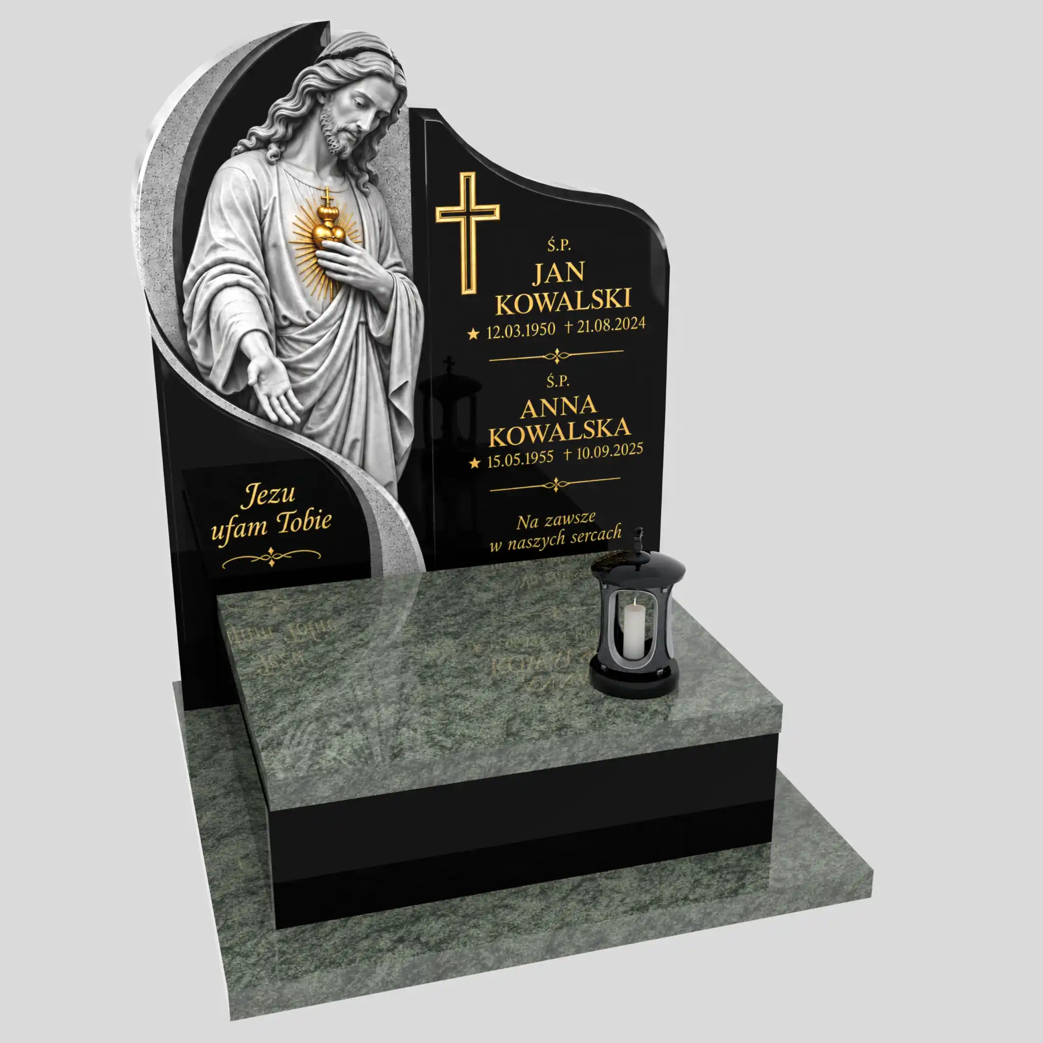 Nagrobek urnowy z rzeźbą Jezusa U 144 zdjęcie 82