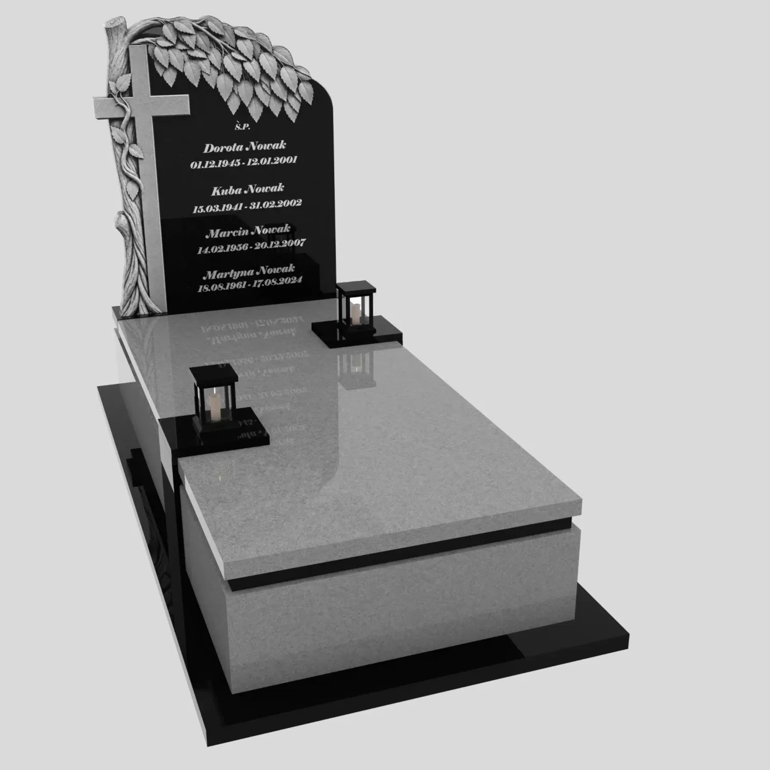 Nagrobek pojedynczy z rzeźbą drzewa CK 203 zdjęcie 80